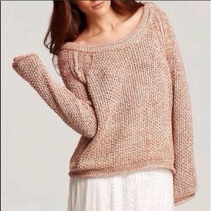 Free People Marled Yarn Pullover Sweater
